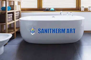 Baignoire blanche de Sanitherm'Art