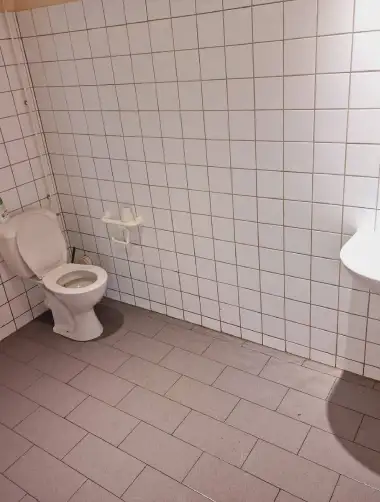 Toilettes blanches avec un évier